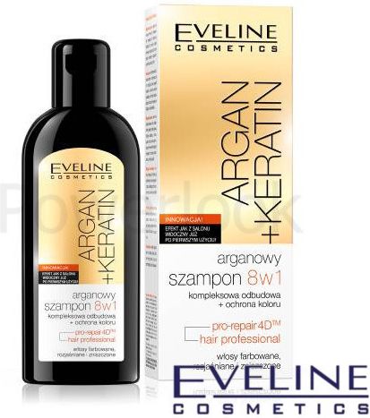 eveline argan keratin arganowy szampon do włosów 8w1