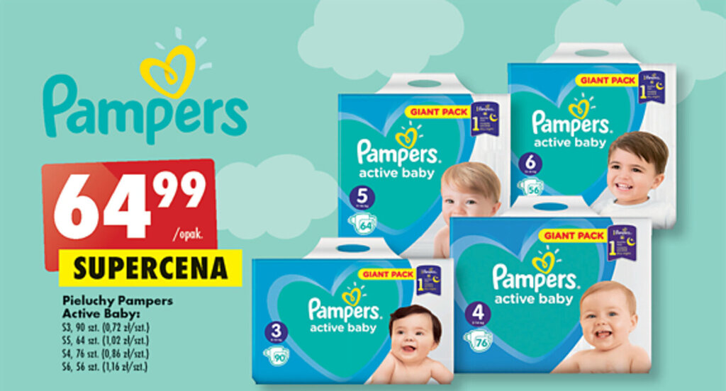 pampers 3 90 szt biedronka