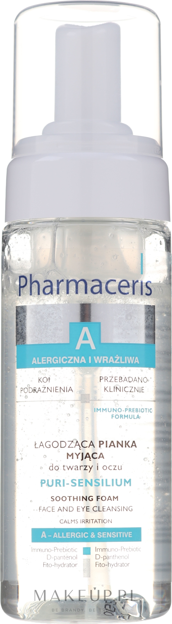 pianka myjaca do twarzy i oczu pharmaceris