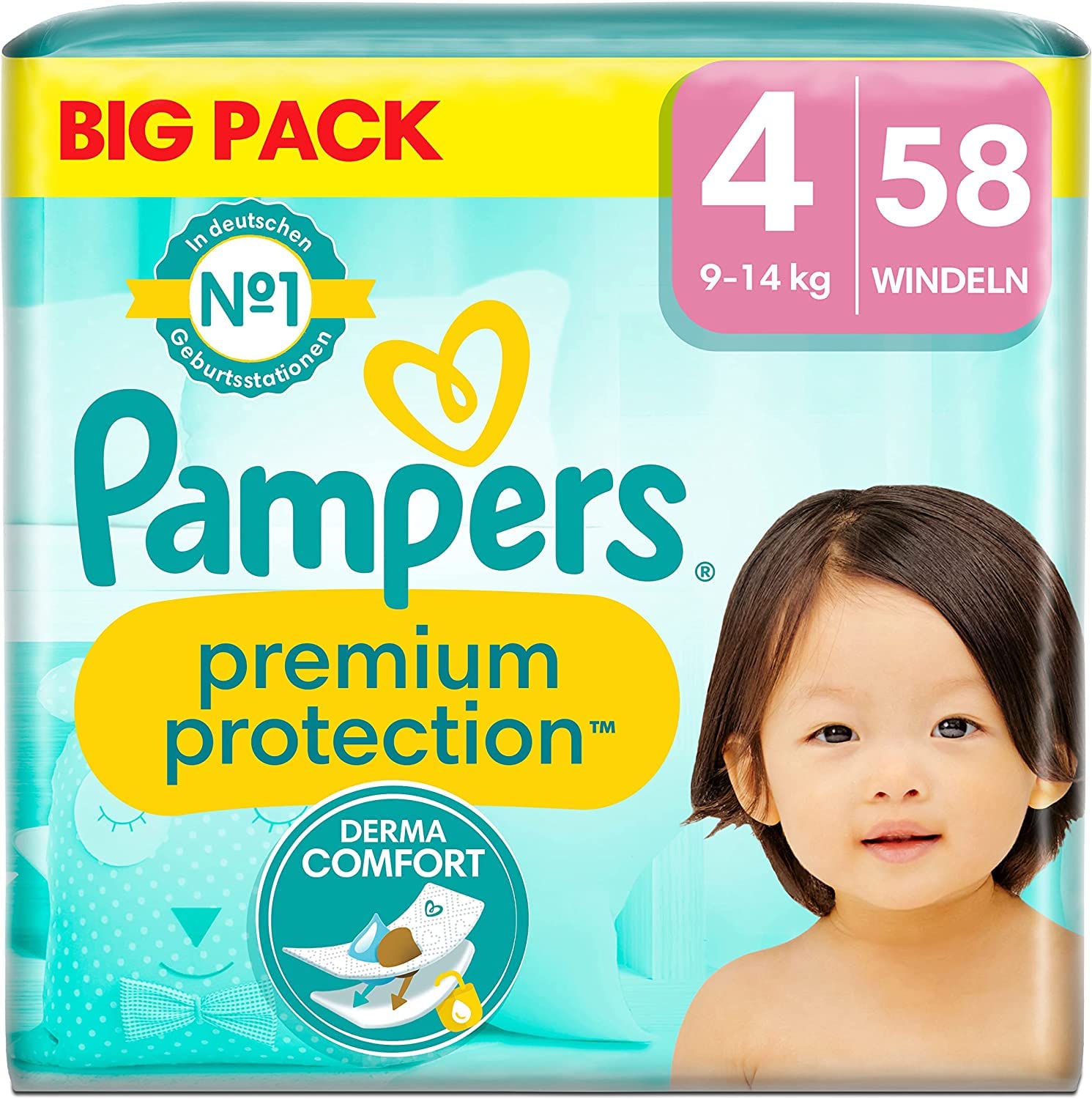 pampers premium protection 4