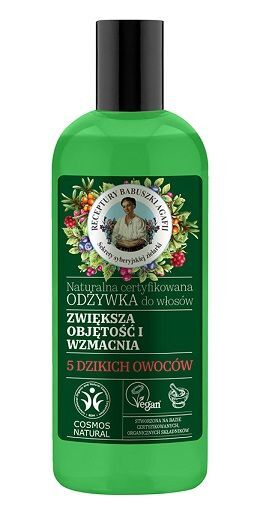 babuszka agafia dodająca objętości odżywka do włosów z rokitnikiem