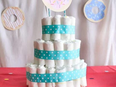 baby shower cake pampers