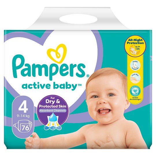 tesco pampers actibe baby 4