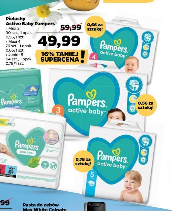 pampers pieluchy netto