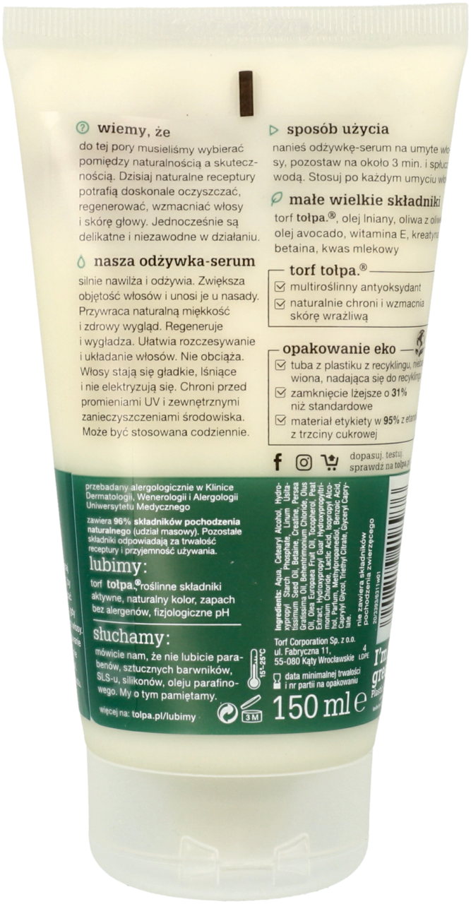 tołpa odżywka serum do włosów odwodnionych