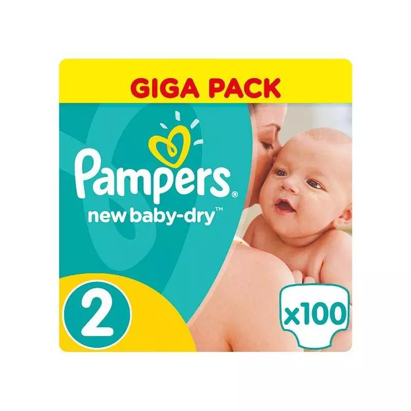 pielucha pieluszka pampers pampers pampers baby dry 2 100 sztuk