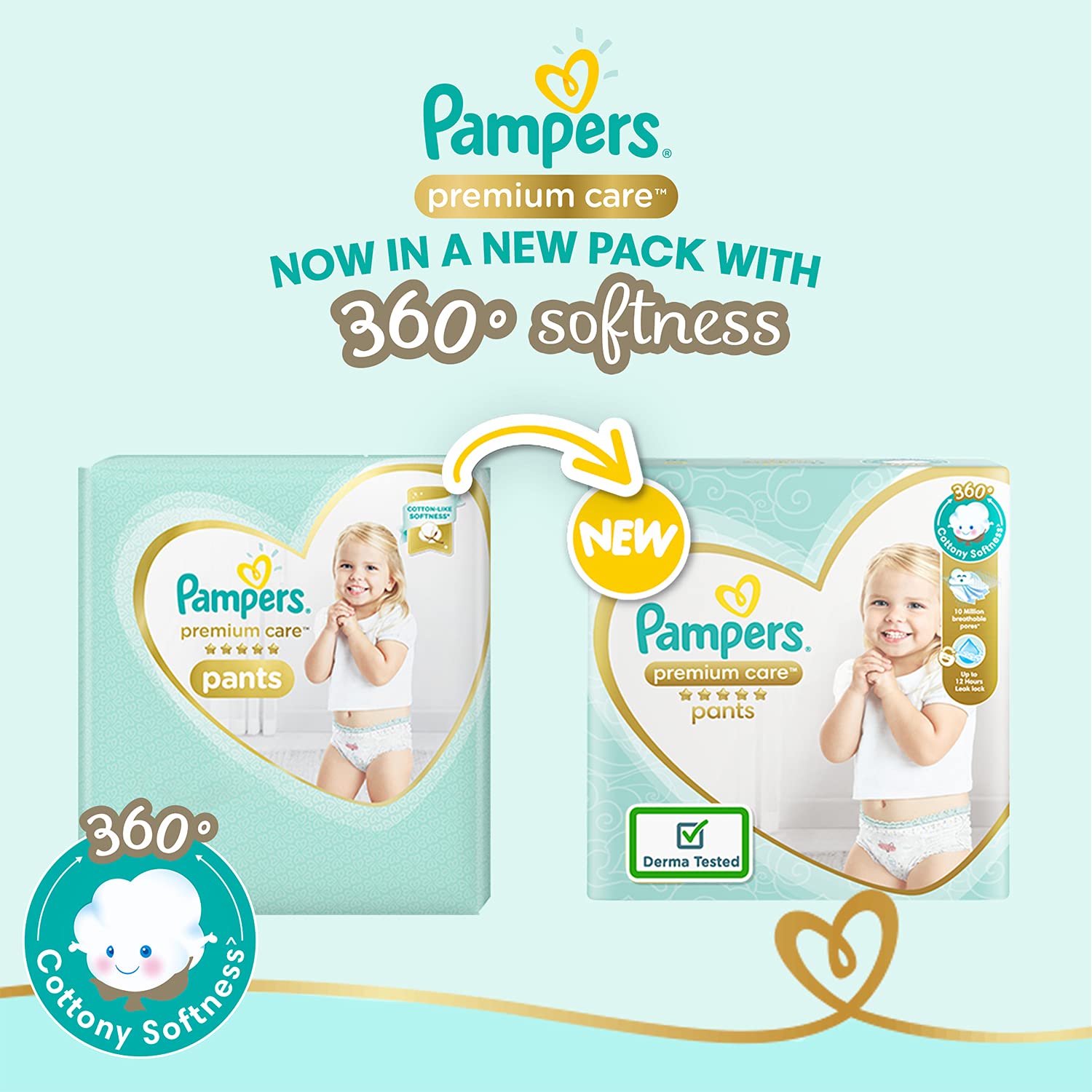 pampers premium care logo