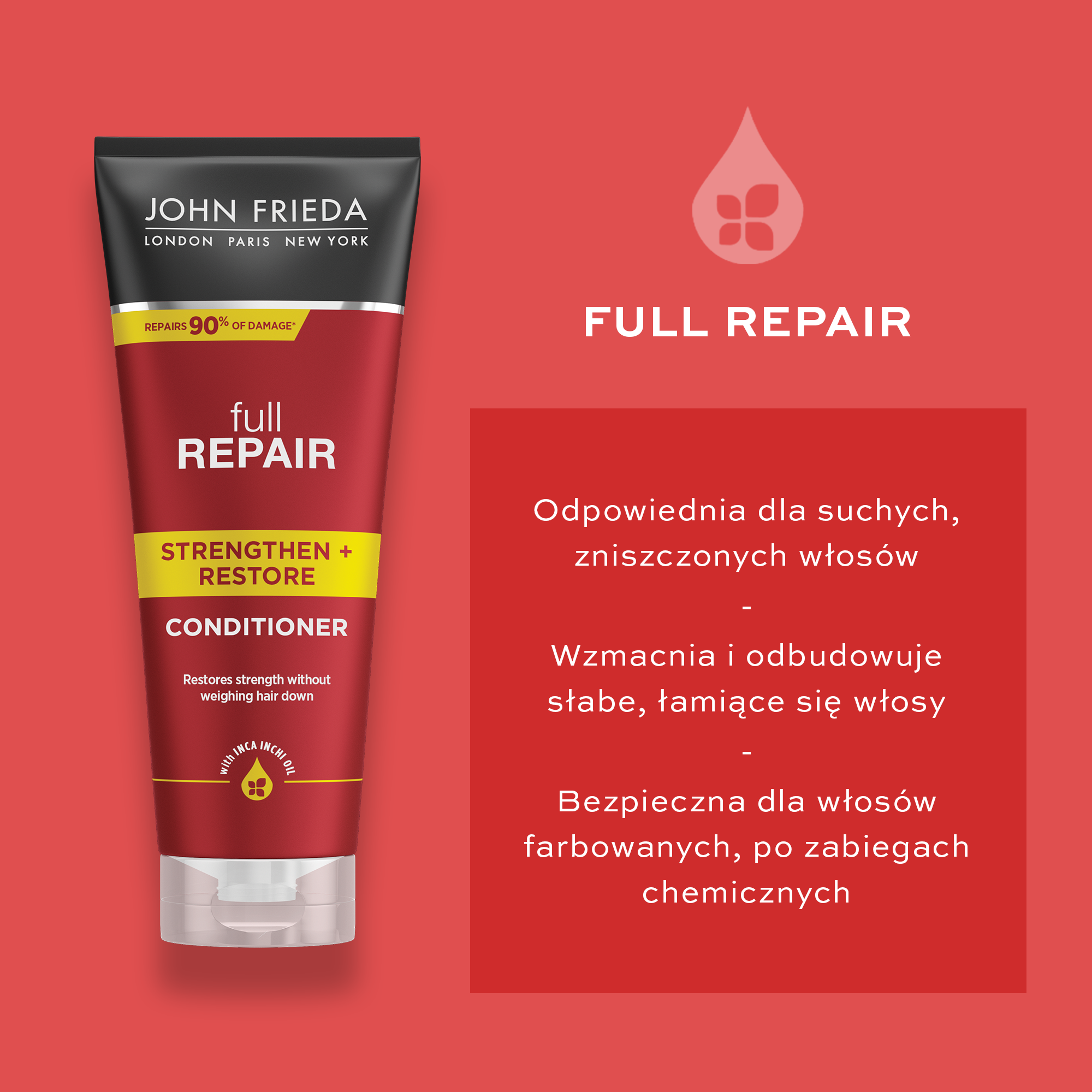 odżywka do włosów john frieda full repair