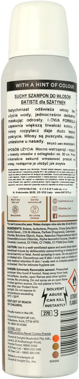 suchy szampon batiste brunette rossmann