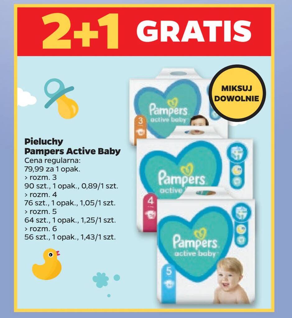 netto pieluchy pampers