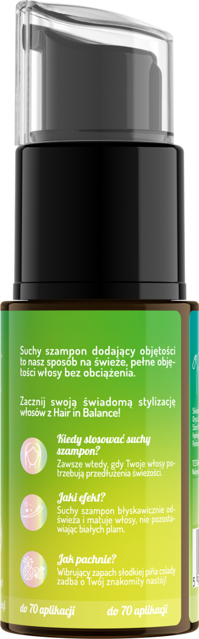 wegański suchy szampon rossmann