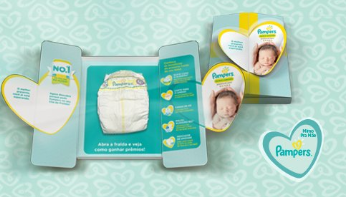 fralda pampers amostra gratis