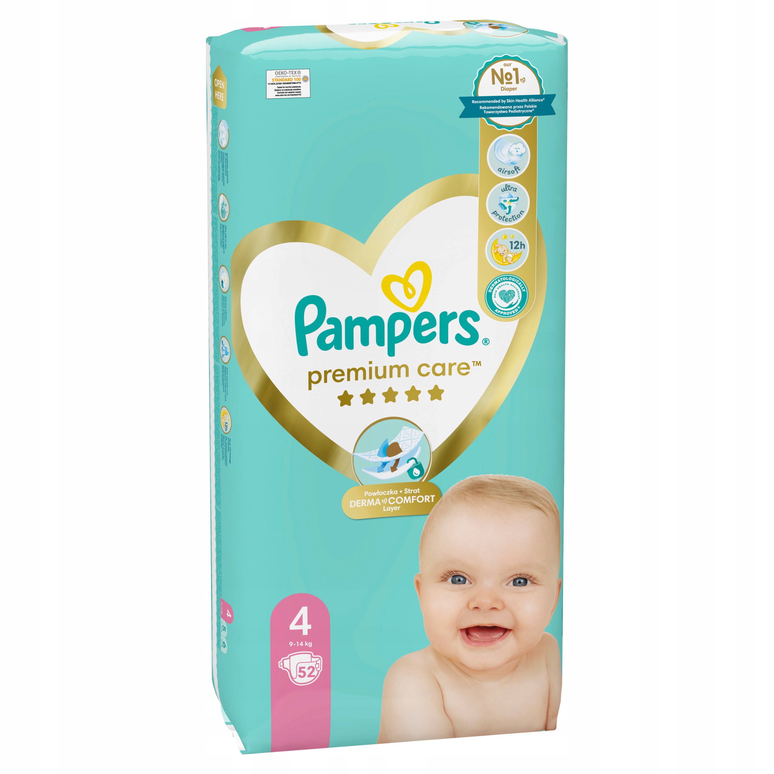 pampers premium care 4 52 szt