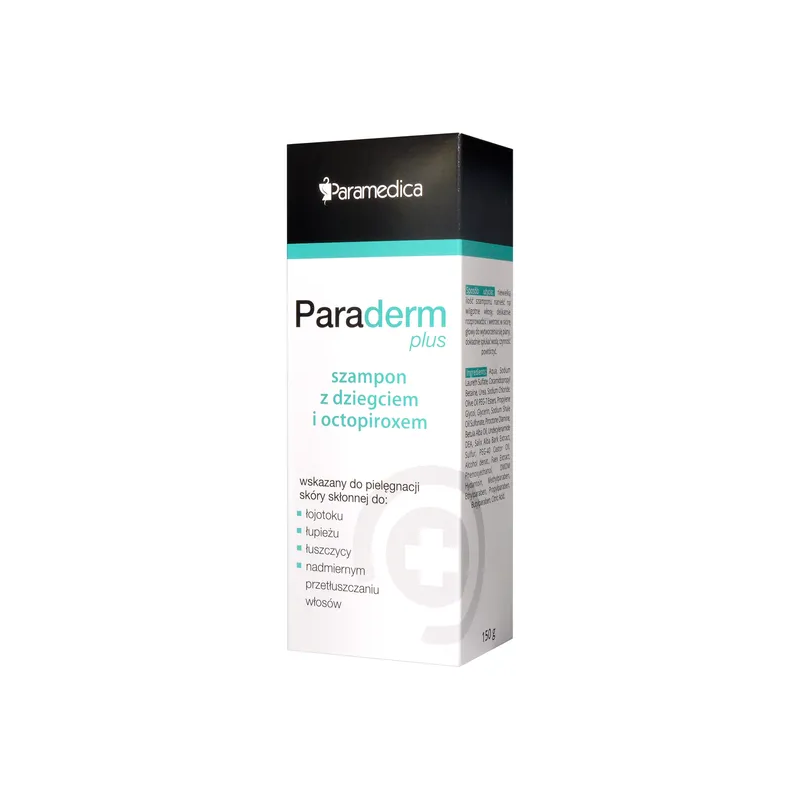 paraderm plus szampon z dziegciem i octopiroxem