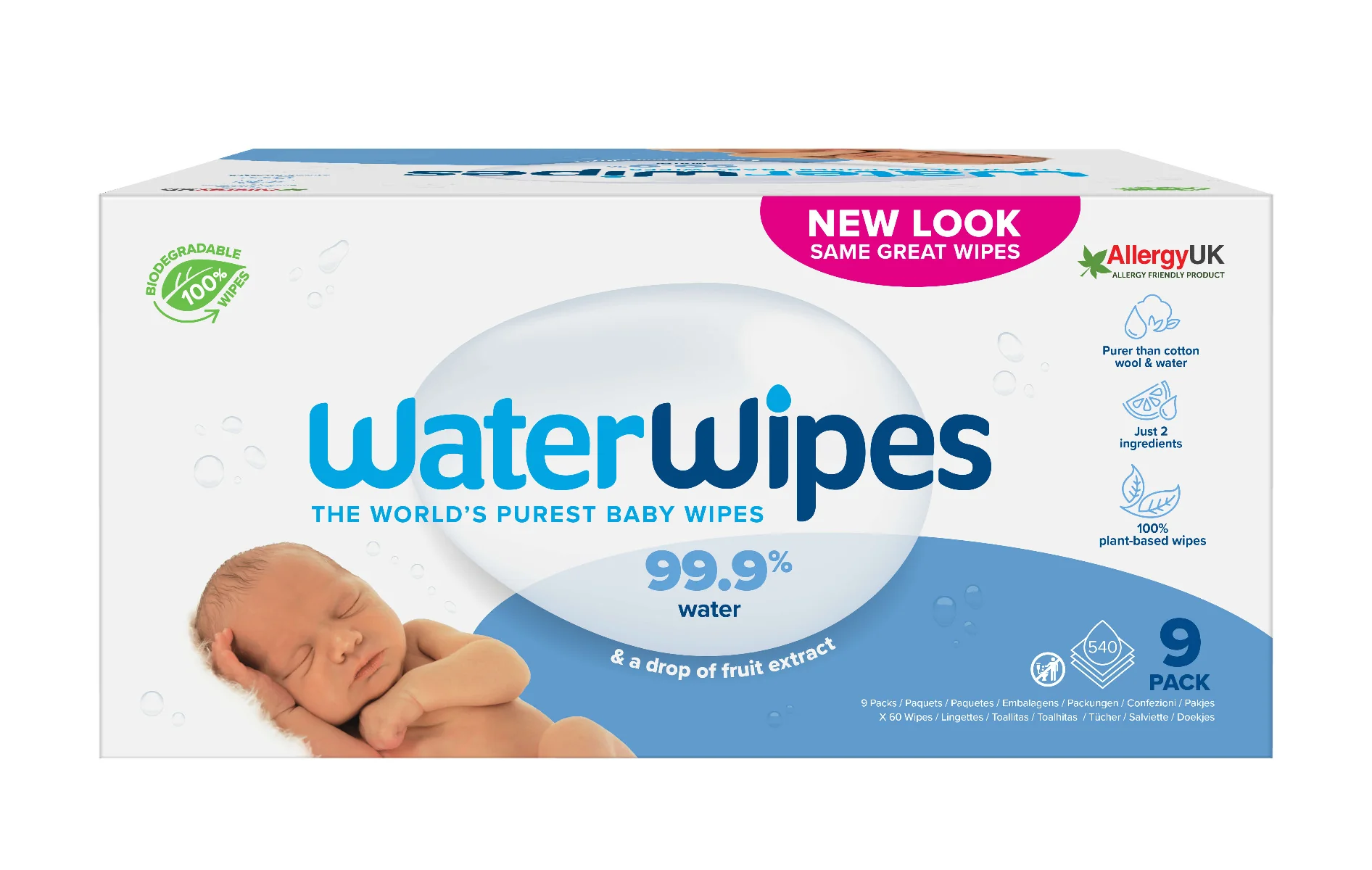 chusteczki nawilżane wodą water wipes