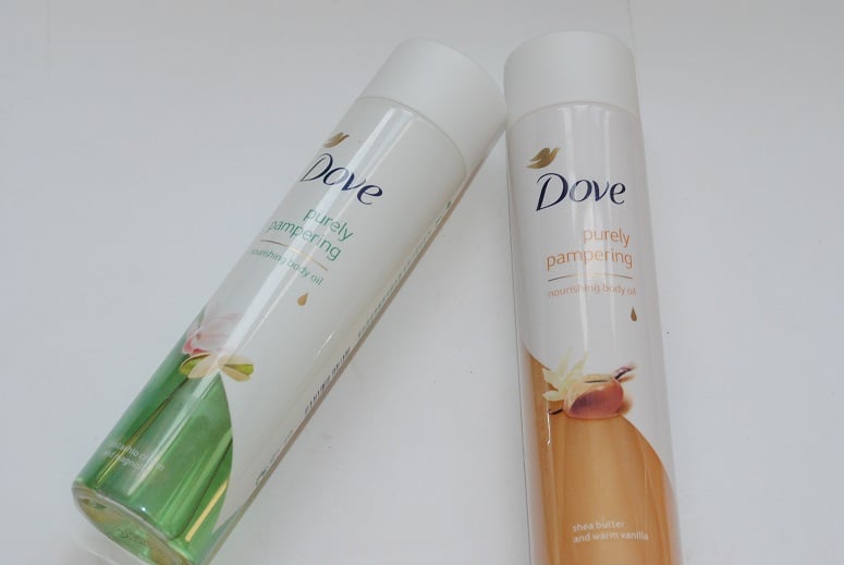 dove purely pampering nourishing body oil