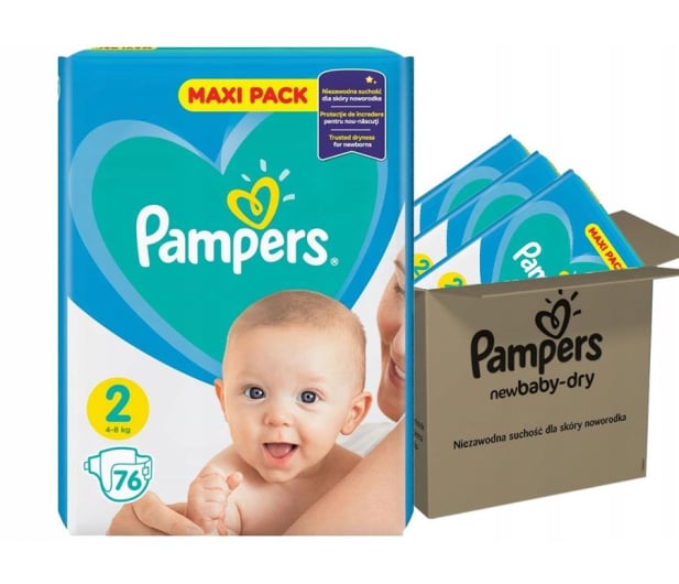 pampersy pampers zalozone na dziecko na lerzeniu