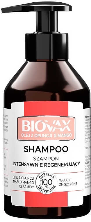 biovax szampon do wlosów zniszczonych z mango wizaz