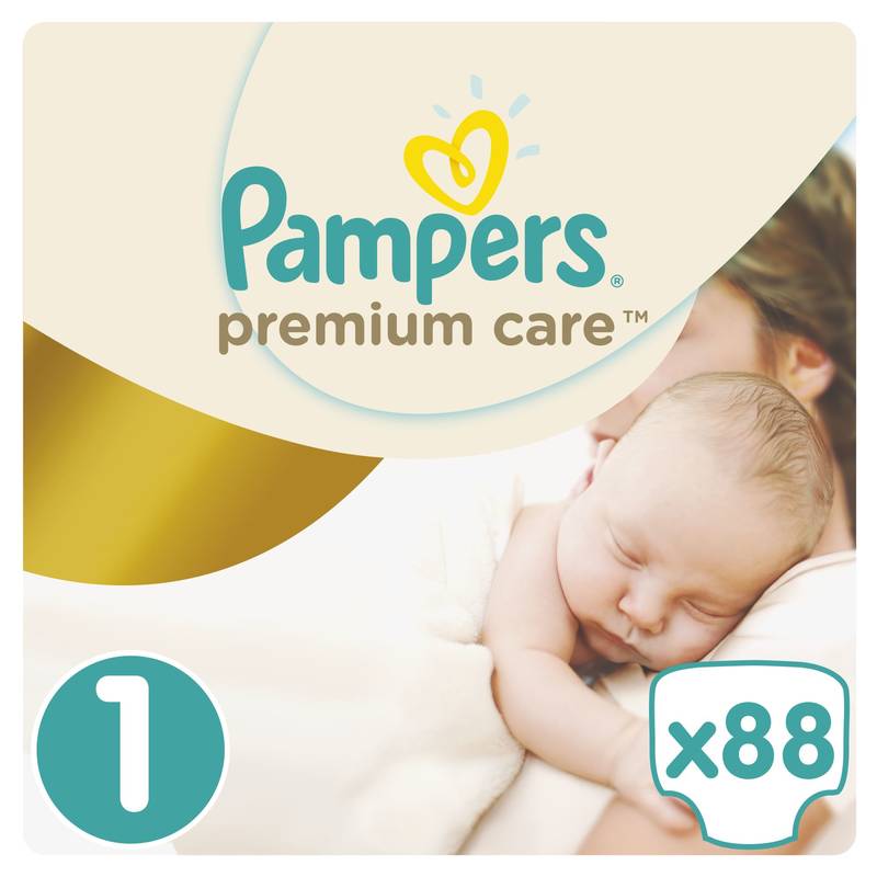 pampers premium care pieluchy jednorazowe rozmiar 1 newborn 88 szt