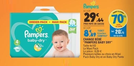 leclerc pampers