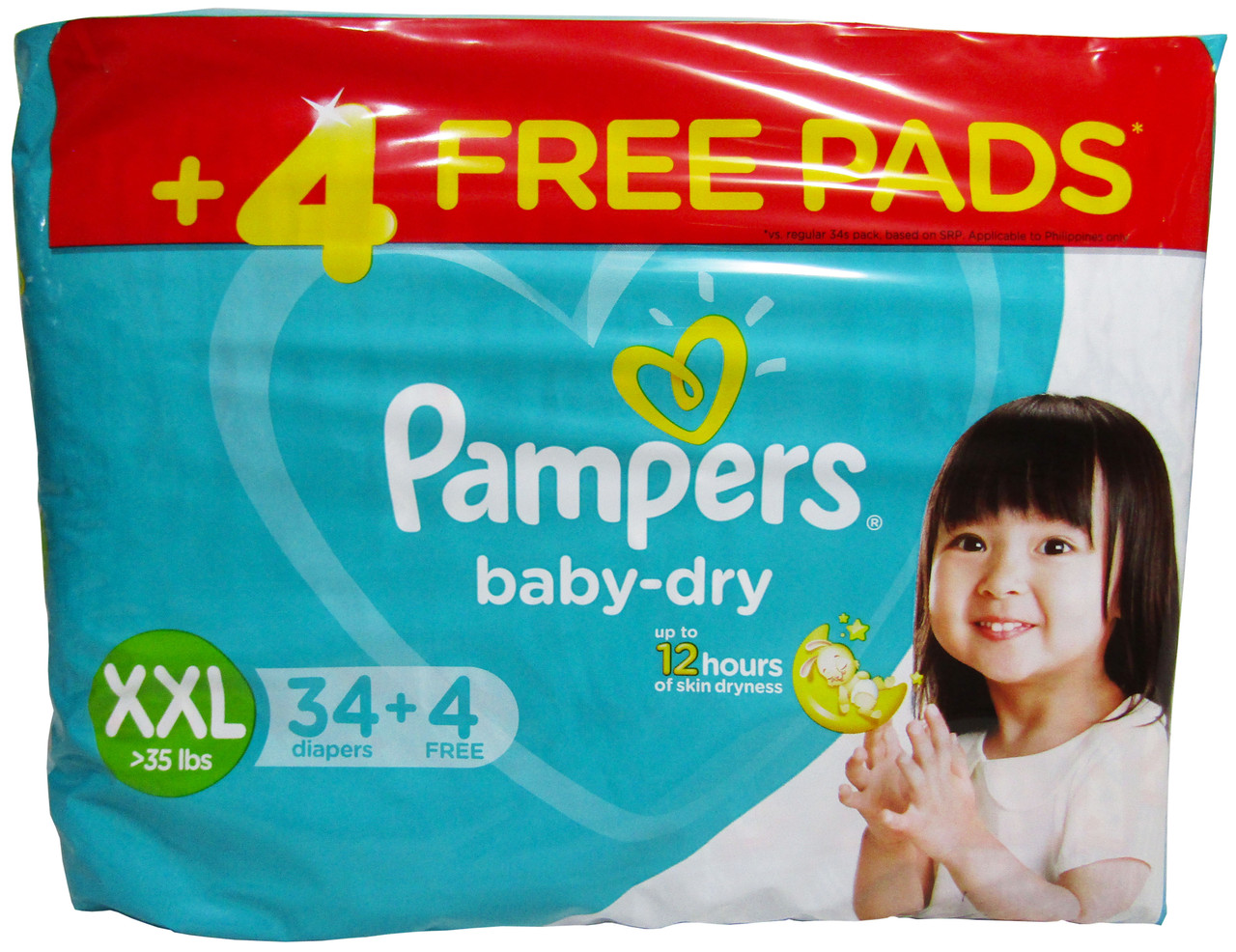 pampers baby dry 4 34 szt