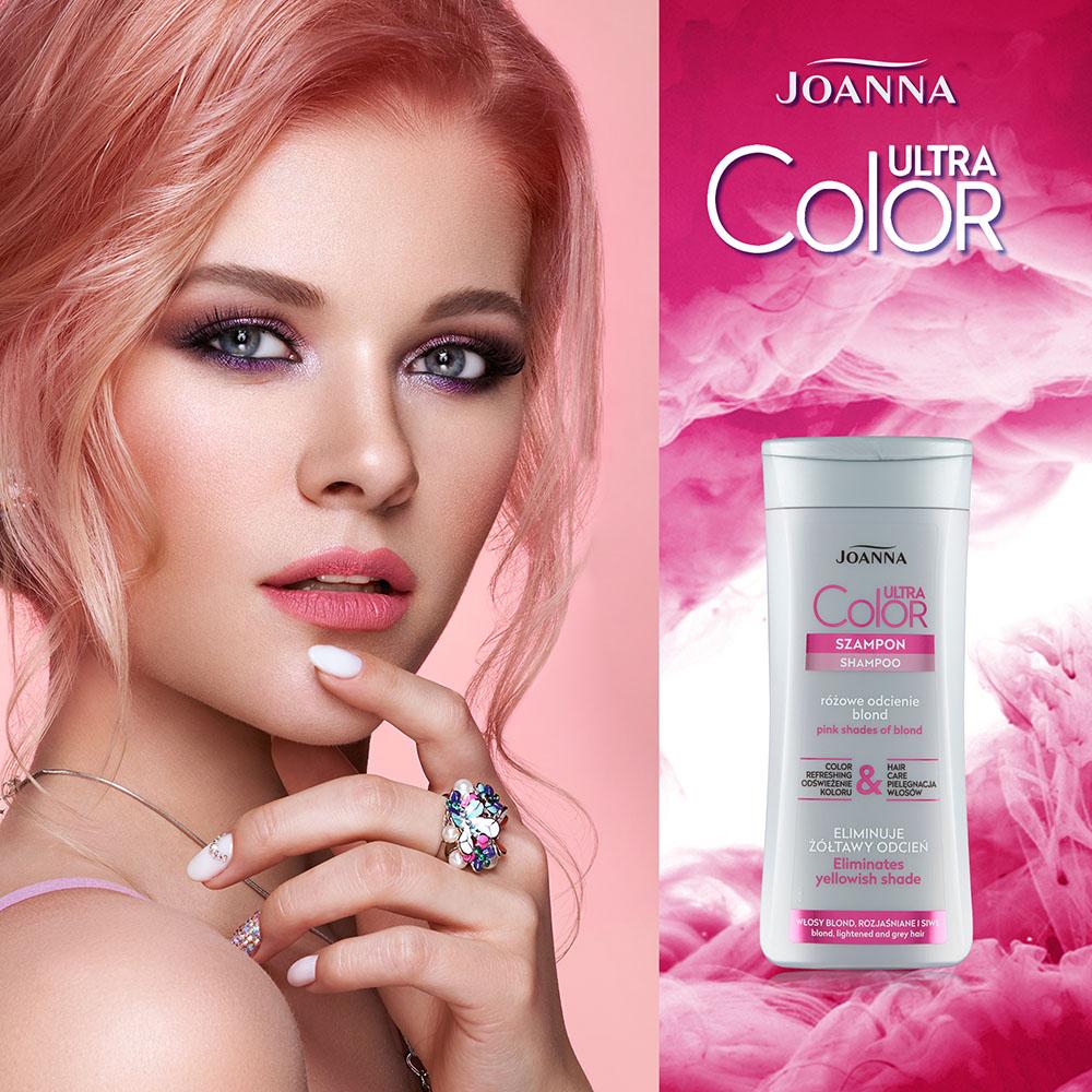 joanna color system szampon różowy