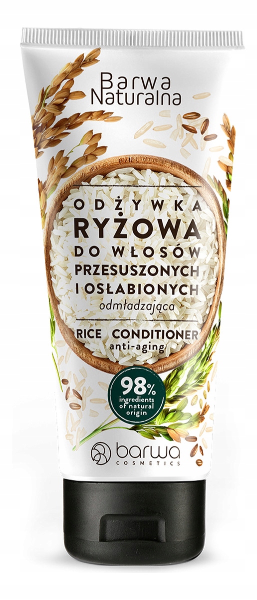 odżywka do włosów ryżowa w tubce białe opakowanie