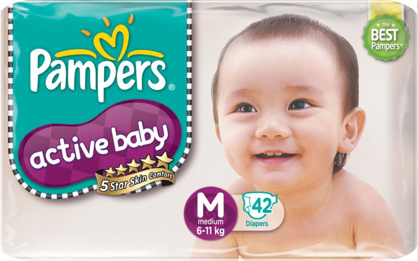 pamper active baby 5 42 szt