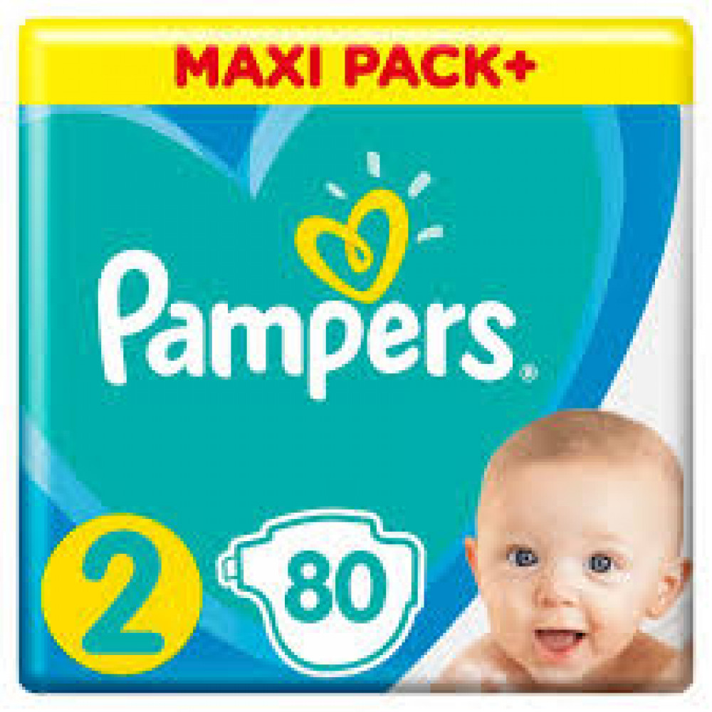 pampers 2 maxi pack 80