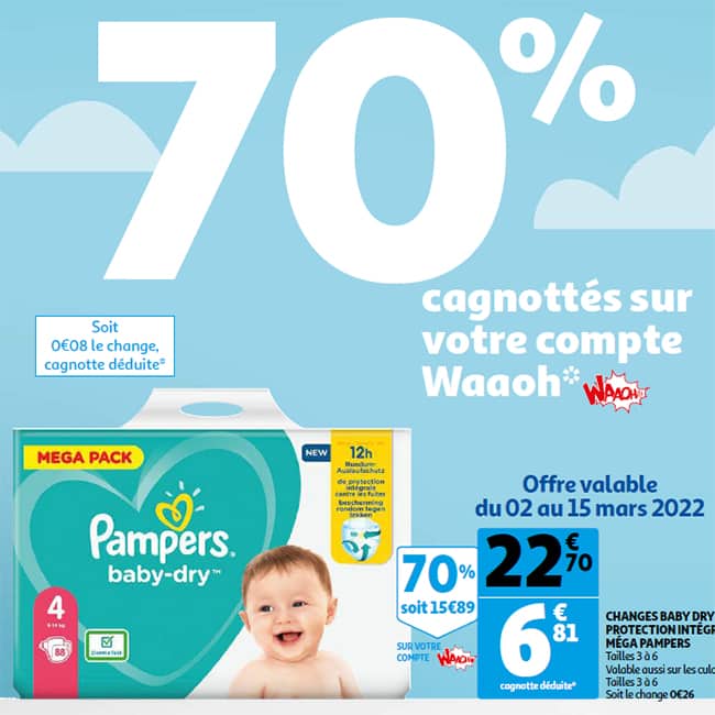 pampers new baby auchan