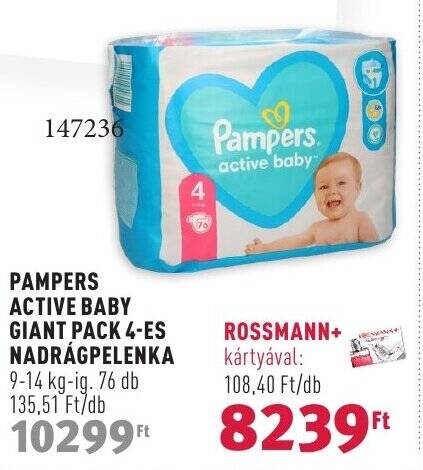 rossmann pampers 9-14kg