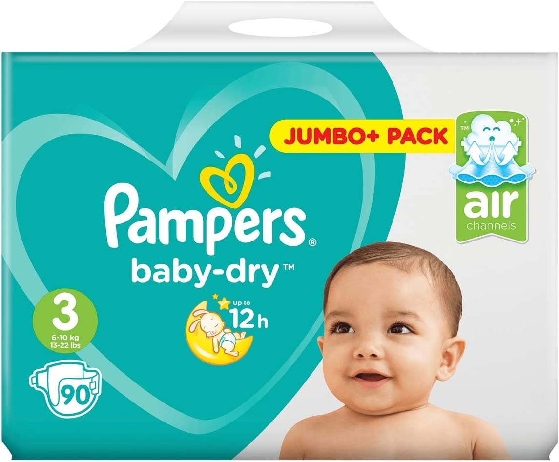 pampers 3 jumbo pack 90 sztuk