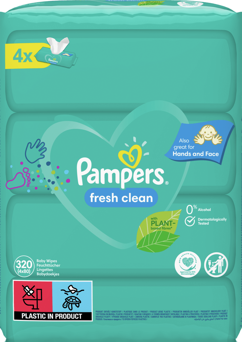 chusteczki pampers fresh clean tesco