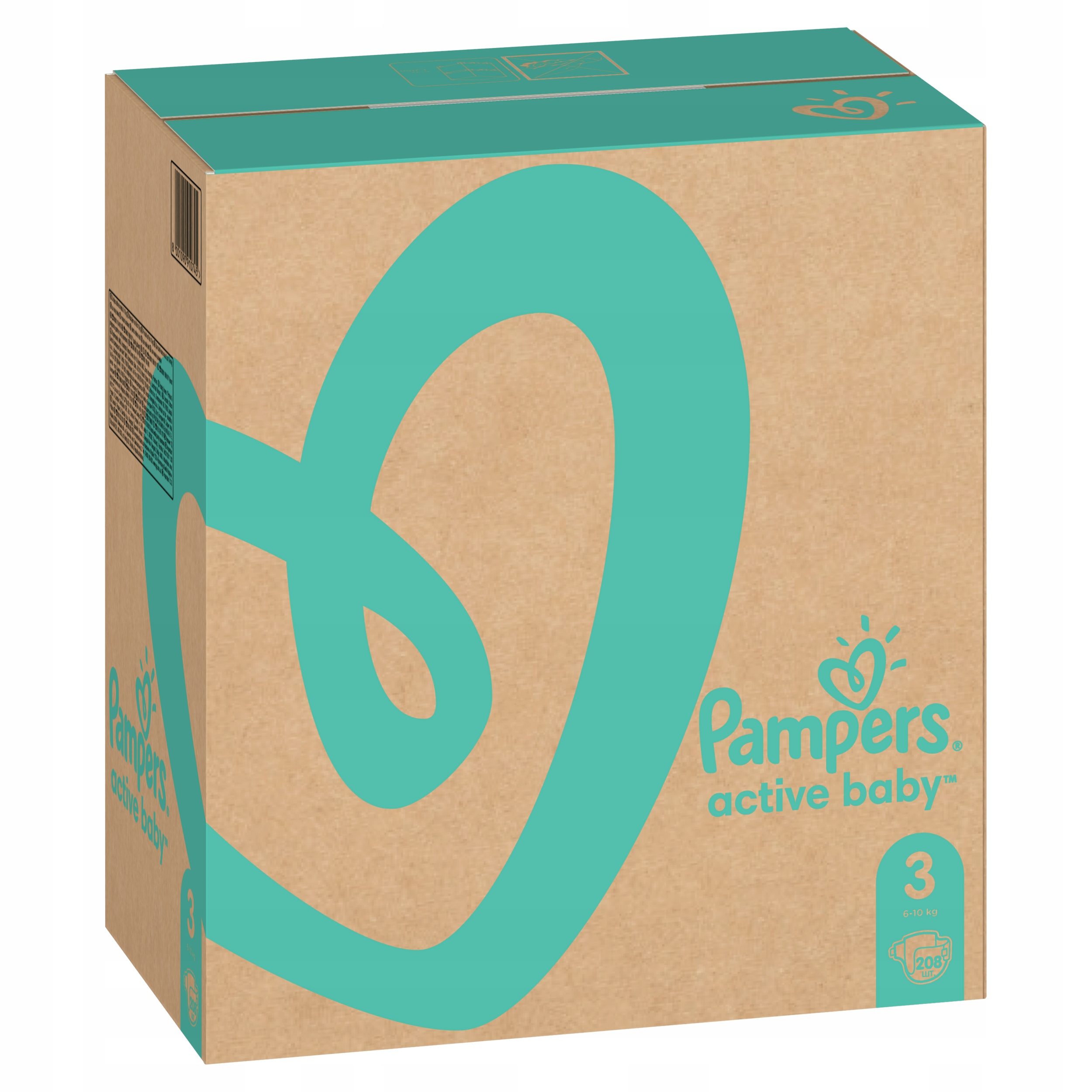 pampers active baby 3 6-10 kg 208 szt allegro