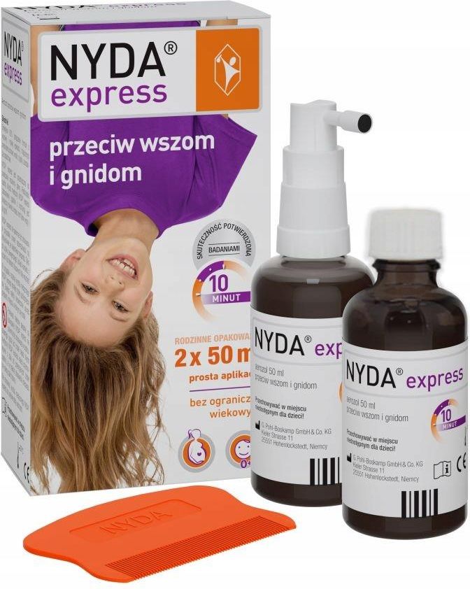 szampon przeciw wszom dla dzieci nyda 2 x 50