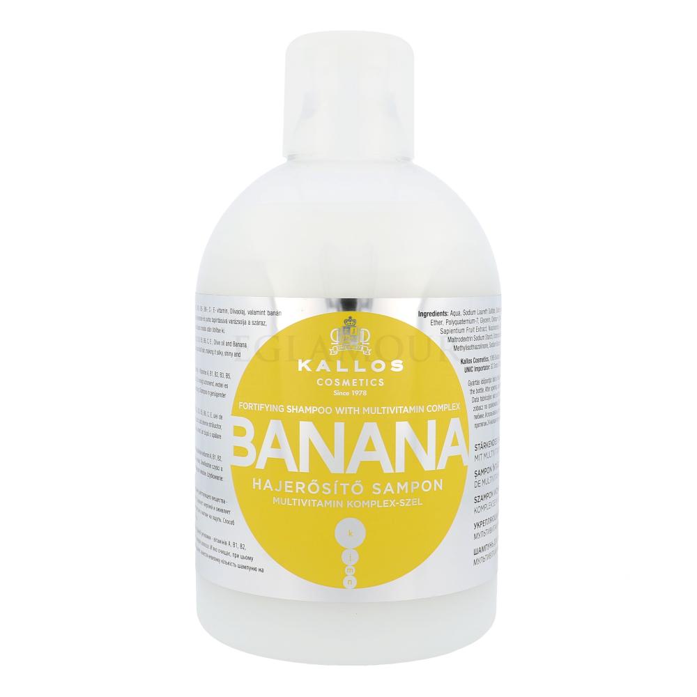 kallos banana szampon do włosów wzmacniający bananowy 1000ml sklad