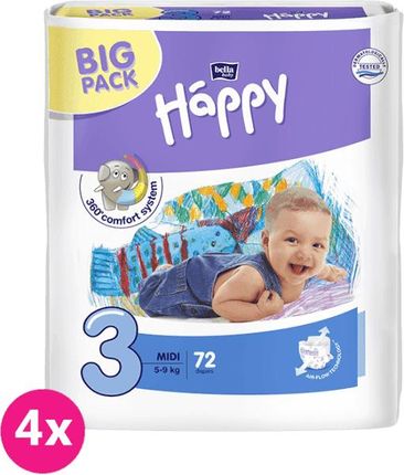 pieluchy happy 360 comfort system big pack