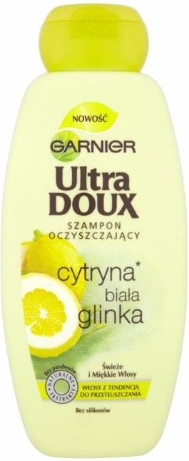 szampon garnier ultra doux cytryna i biała glinka