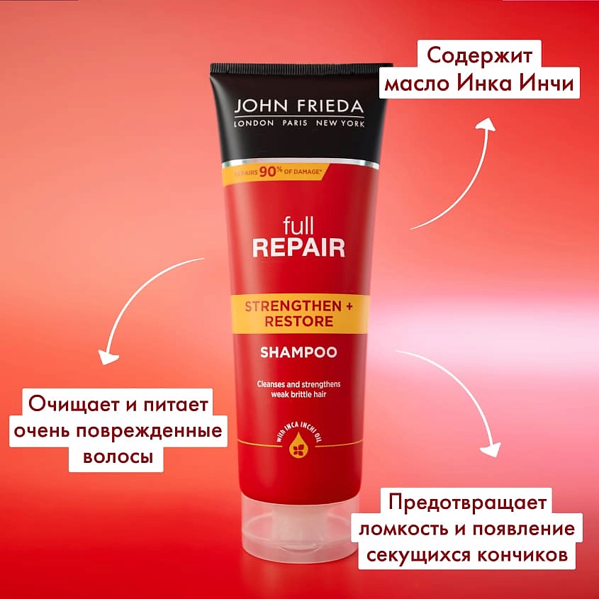 szampon i odżywka john frieda full repair