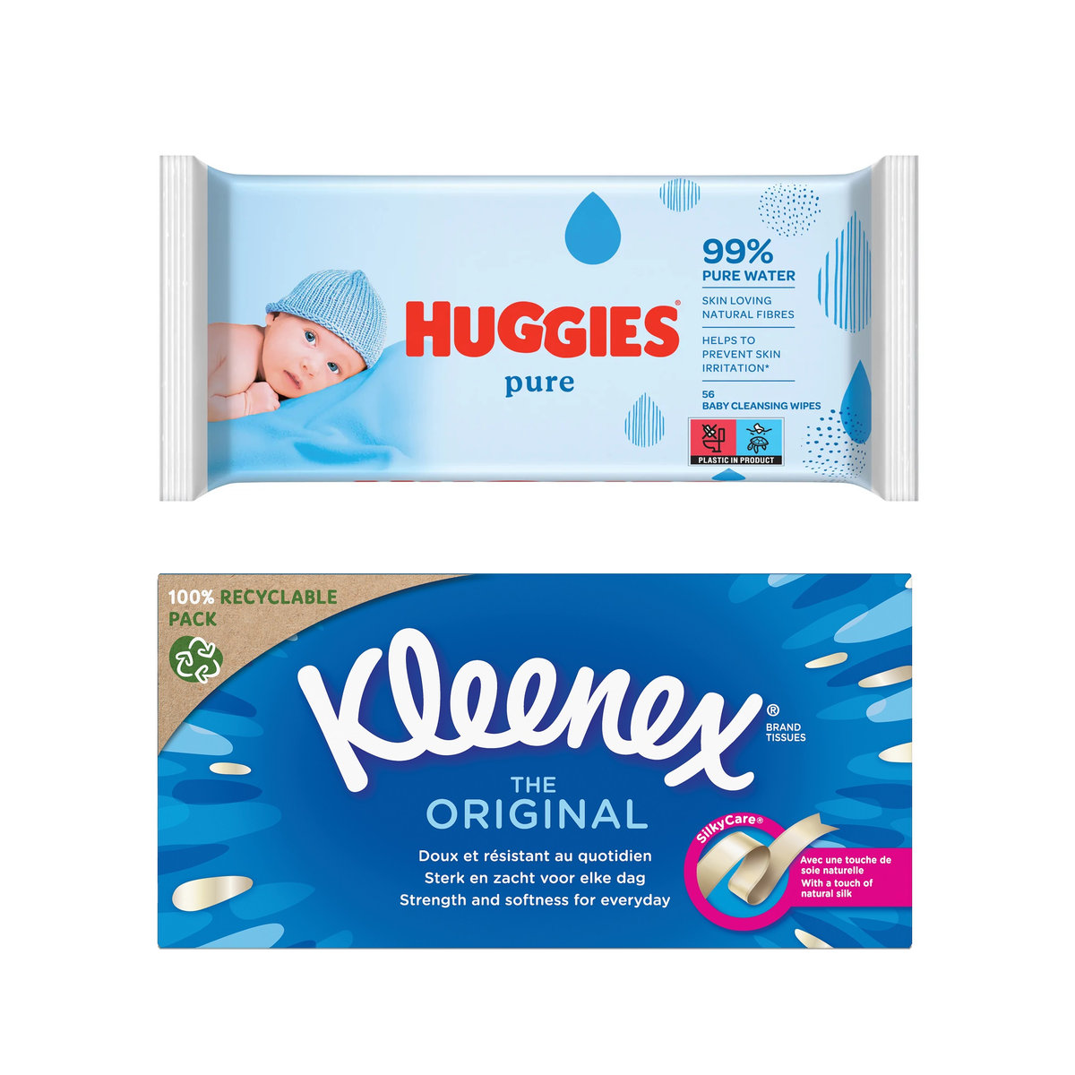 huggies quatro pack everyday 56 szt chusteczki nawilżane