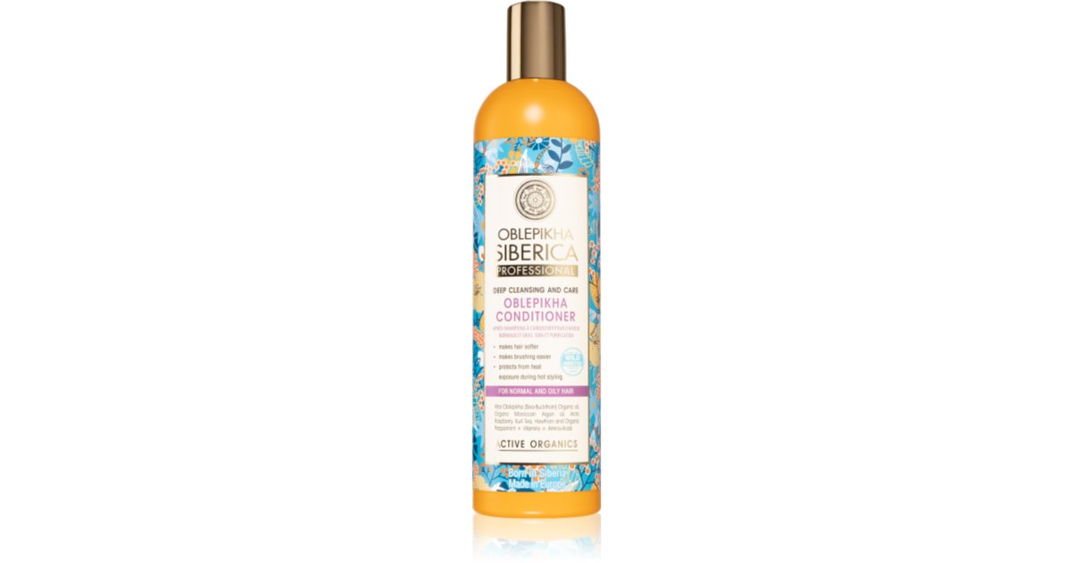 natura siberica szampon deep cleansing & care conditioner