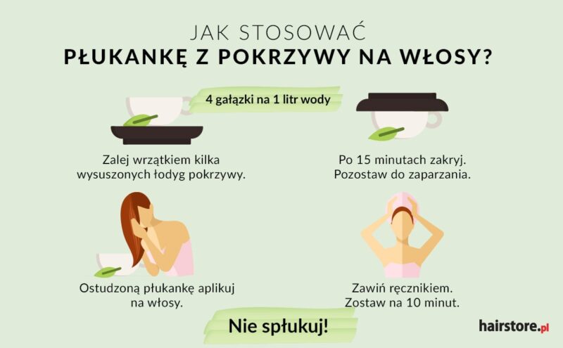 domowa odżywka do włosów z pokrzywy