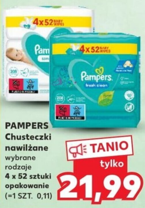 pampers chusteczki rodzaje