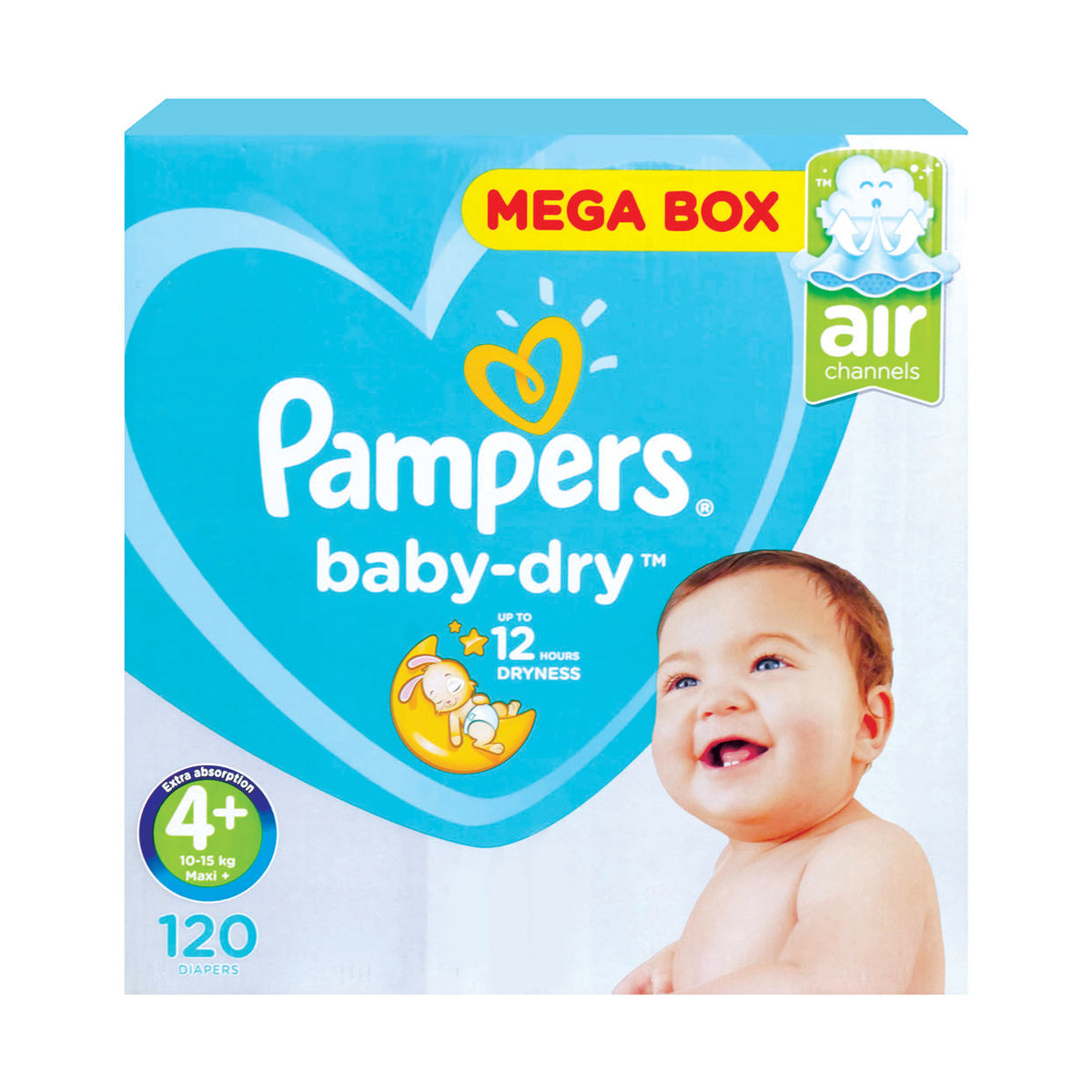 pampers active baby 4+ 120