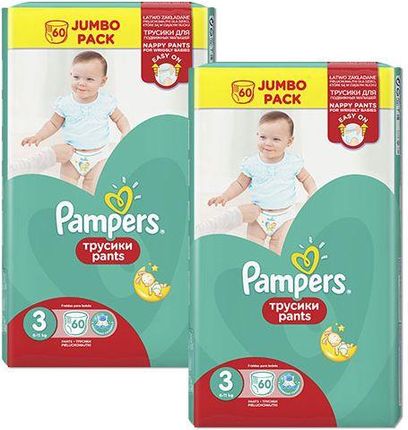 pampers pants pieluchomajtki 3 midi 60 sztuk