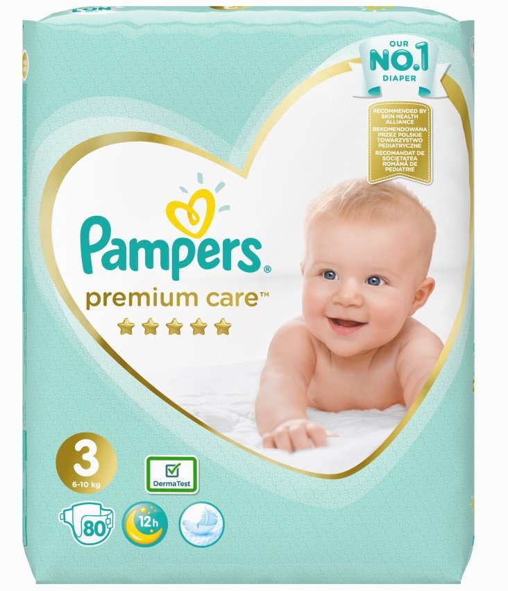 pampers premium care 3 80 szt