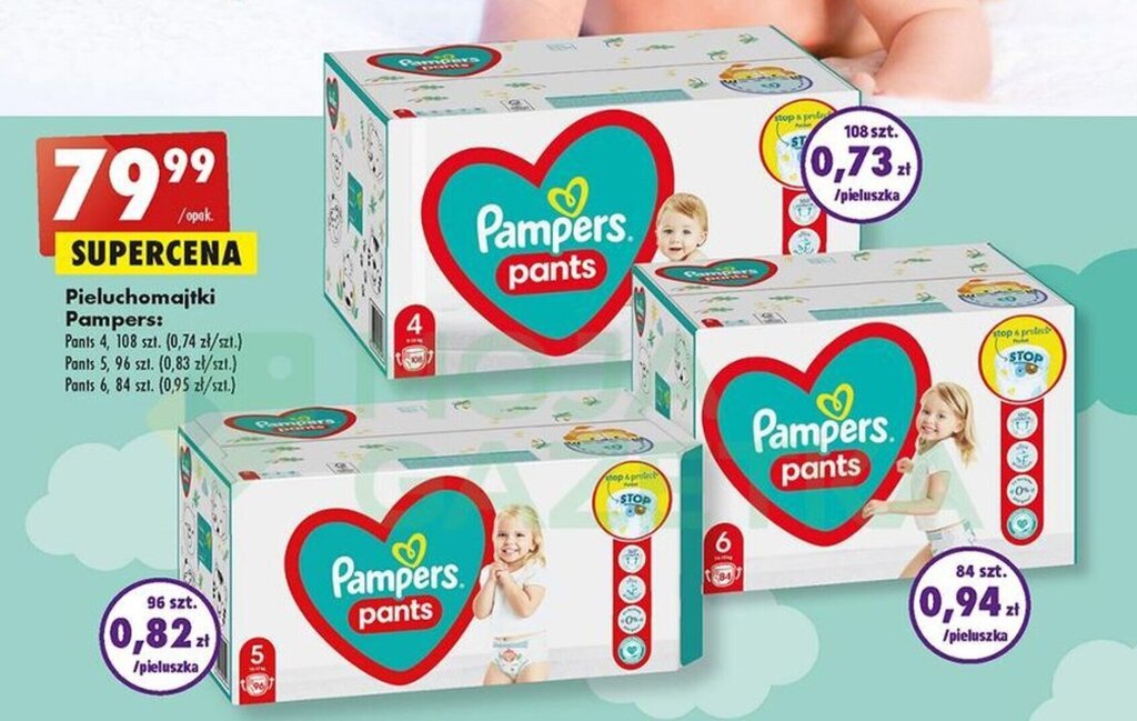 gigant box pampers biedronka