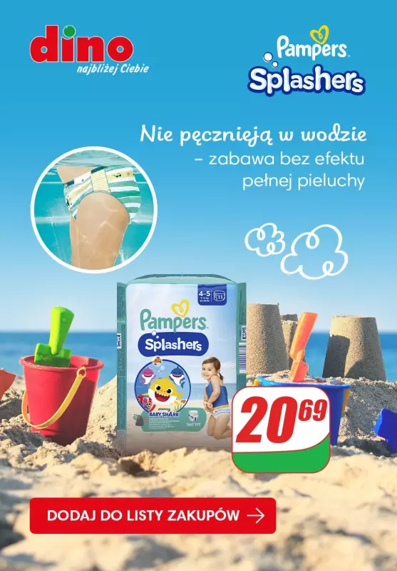 pampers splashers gazetka