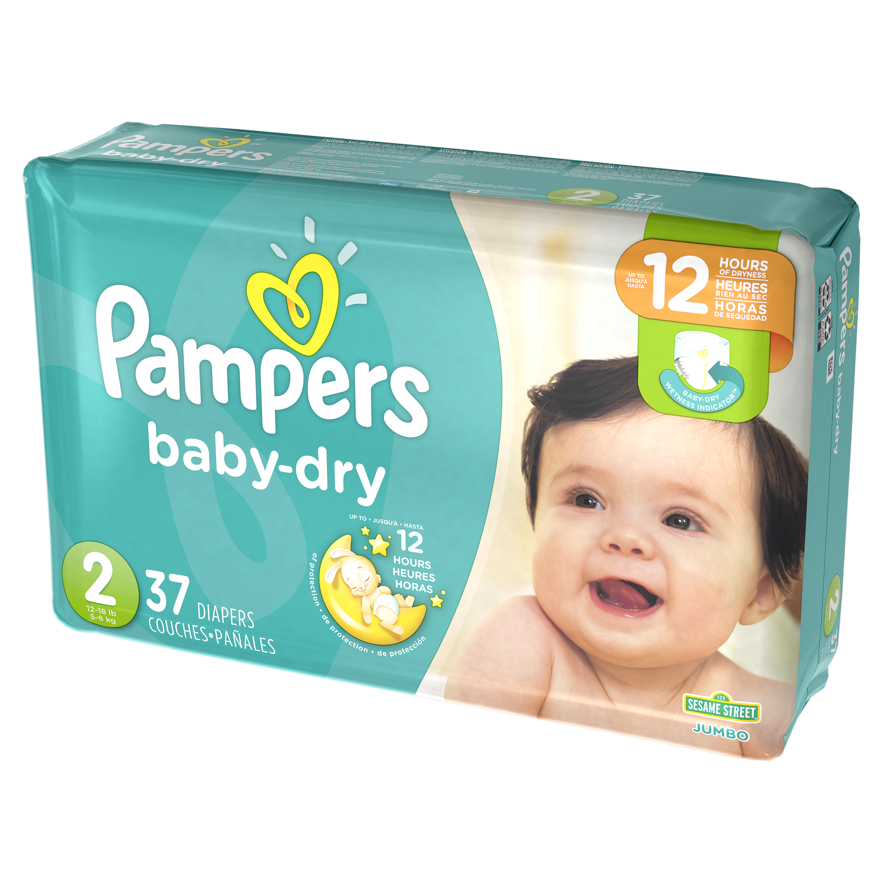 pampers new baby dry 2 giant box