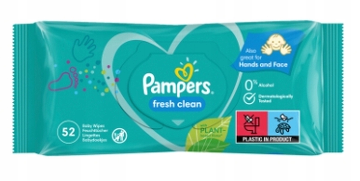 chusteczki pampers fresh clean zawierają parabeny